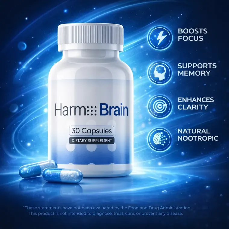 Harmo Brain supplement for daily cognitive wellness, mental clarity and focus support